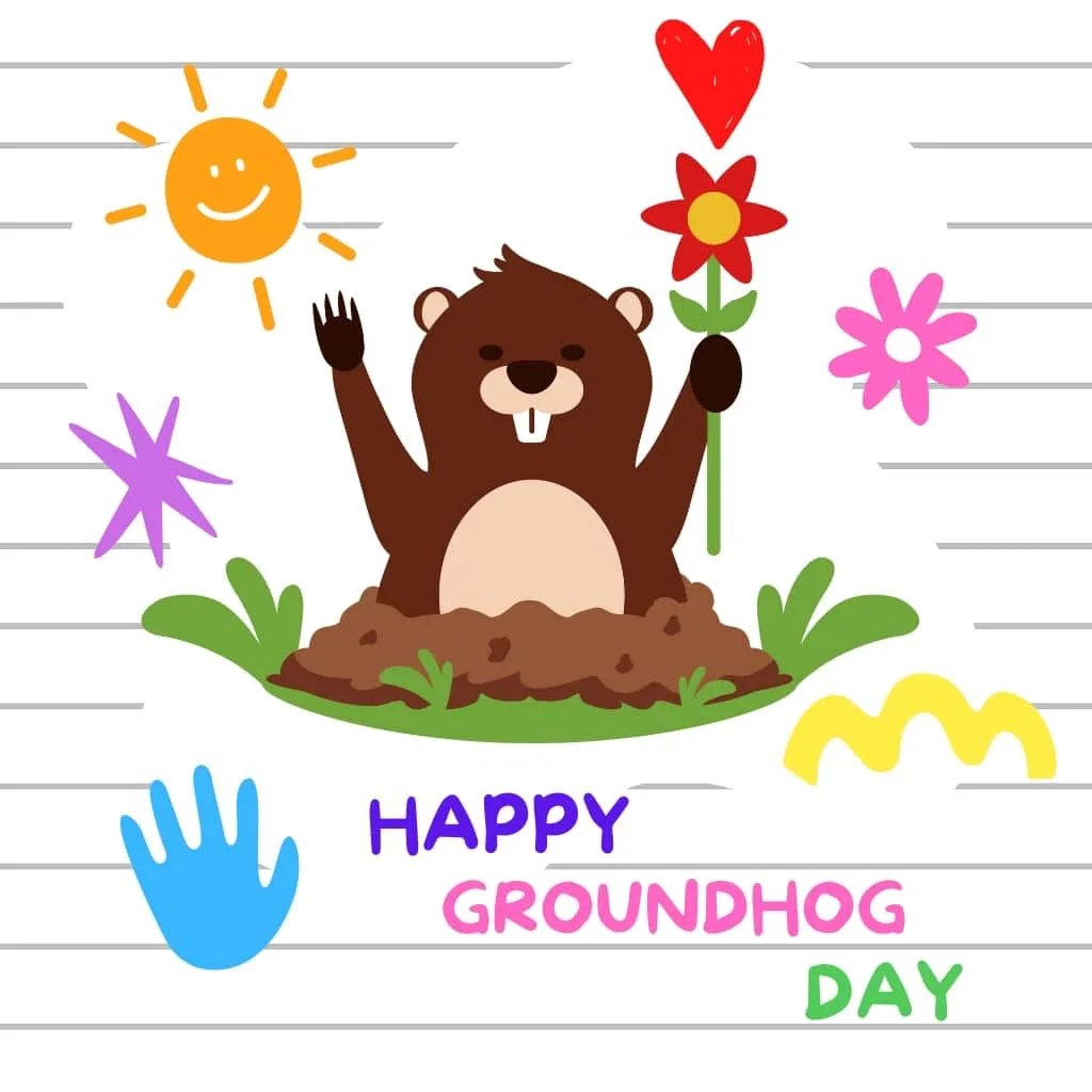 Happy Groundhog Day wishes Greeting Card 