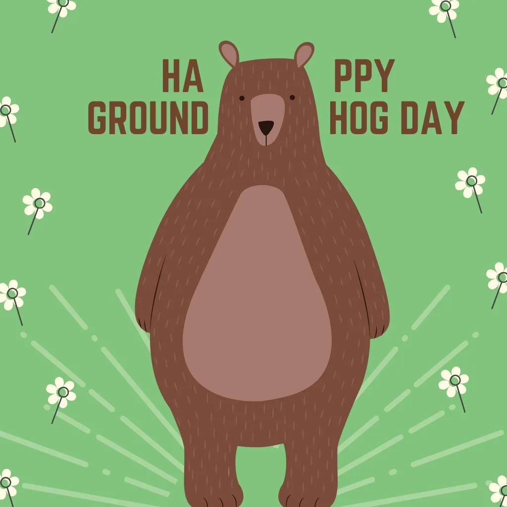 Happy Groundhog Day wishes Greeting Card 