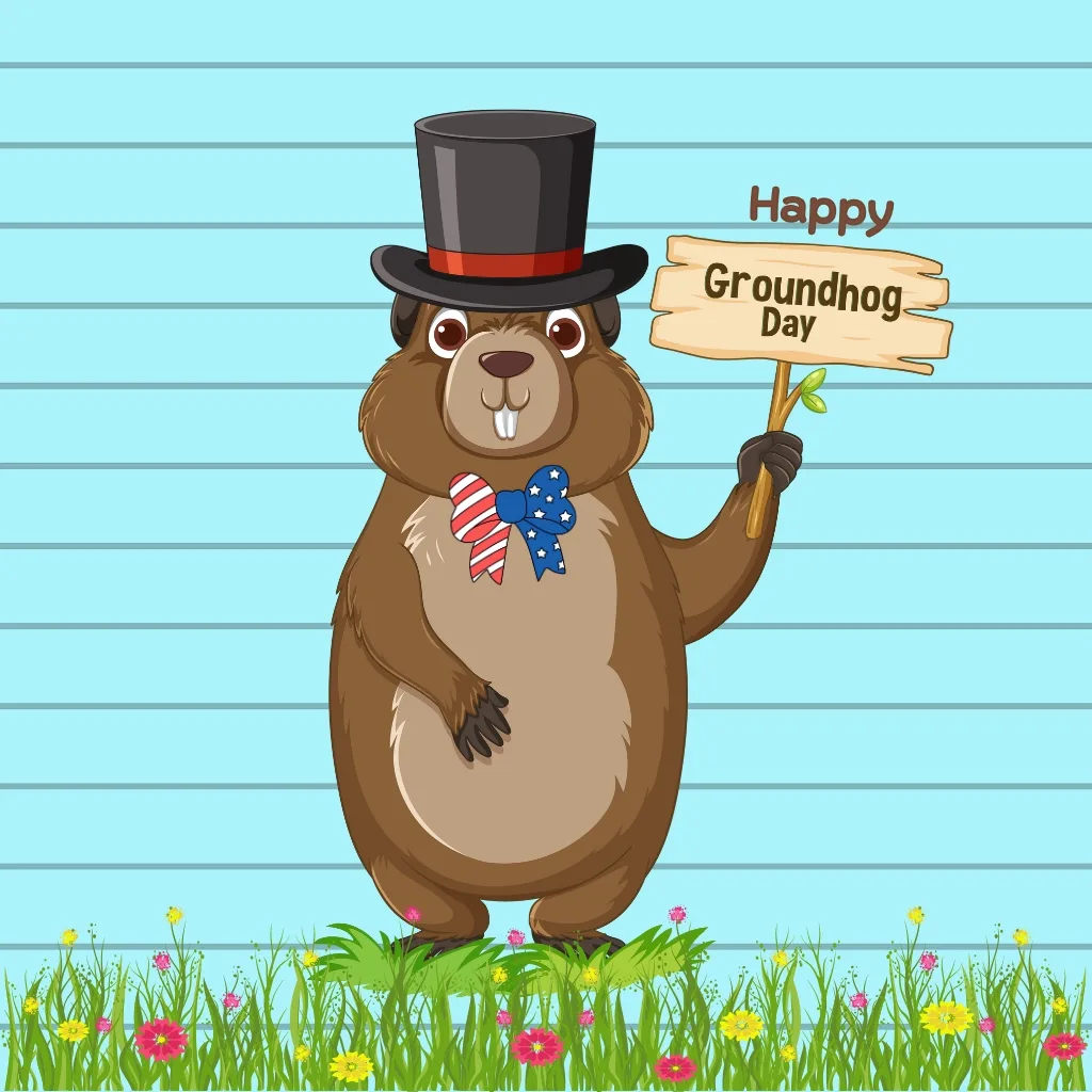 Happy Groundhog Day wishes Greeting Card 