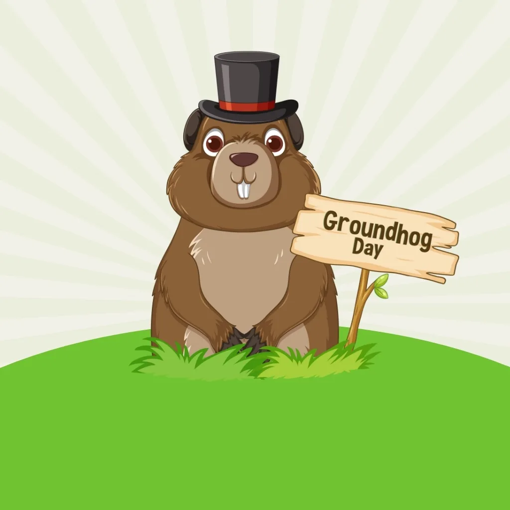 Groundhog Day wishes Greeting Card 