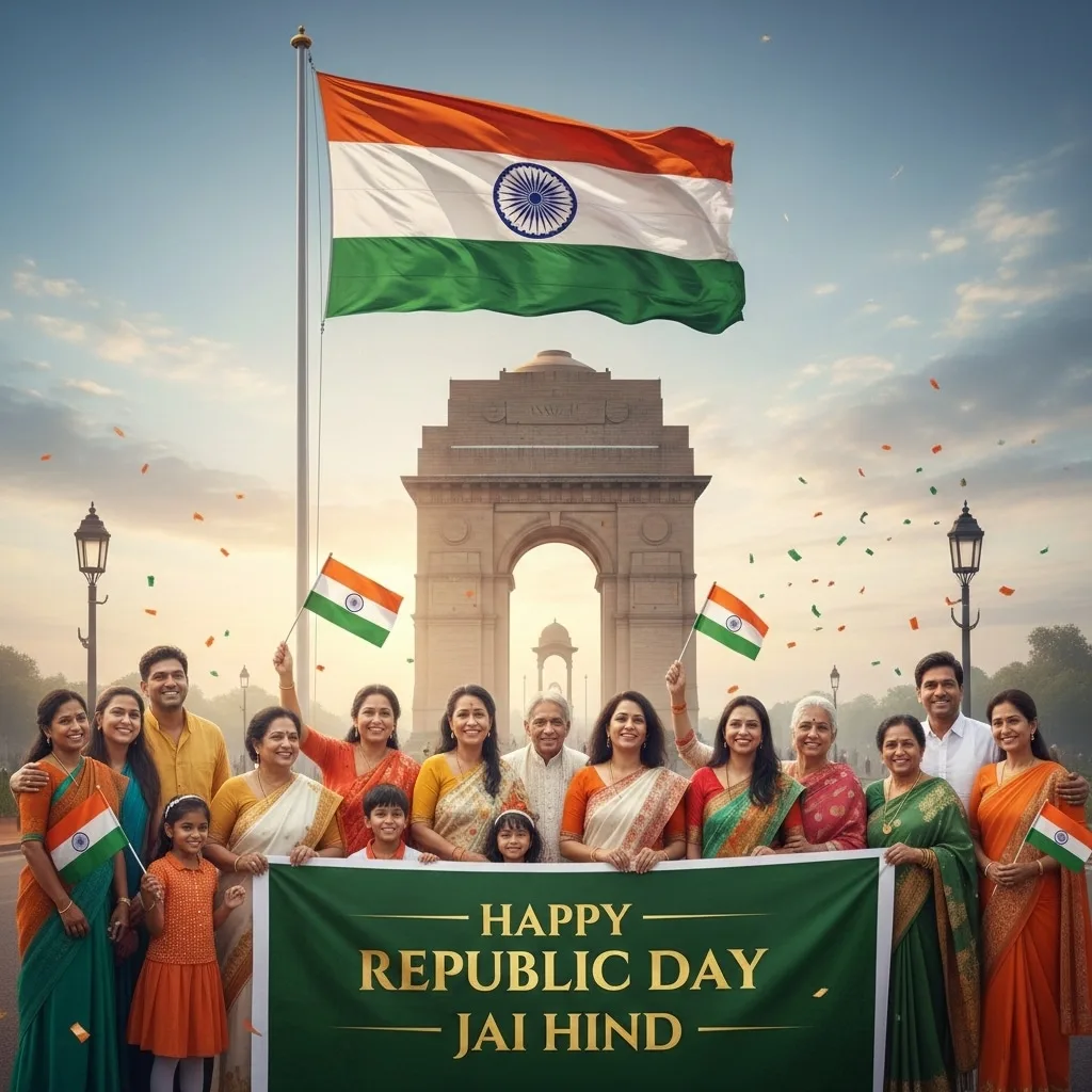 India Republic Day Wishes for Friends and Family Best Republic Day quotes in English for 26 January 2026