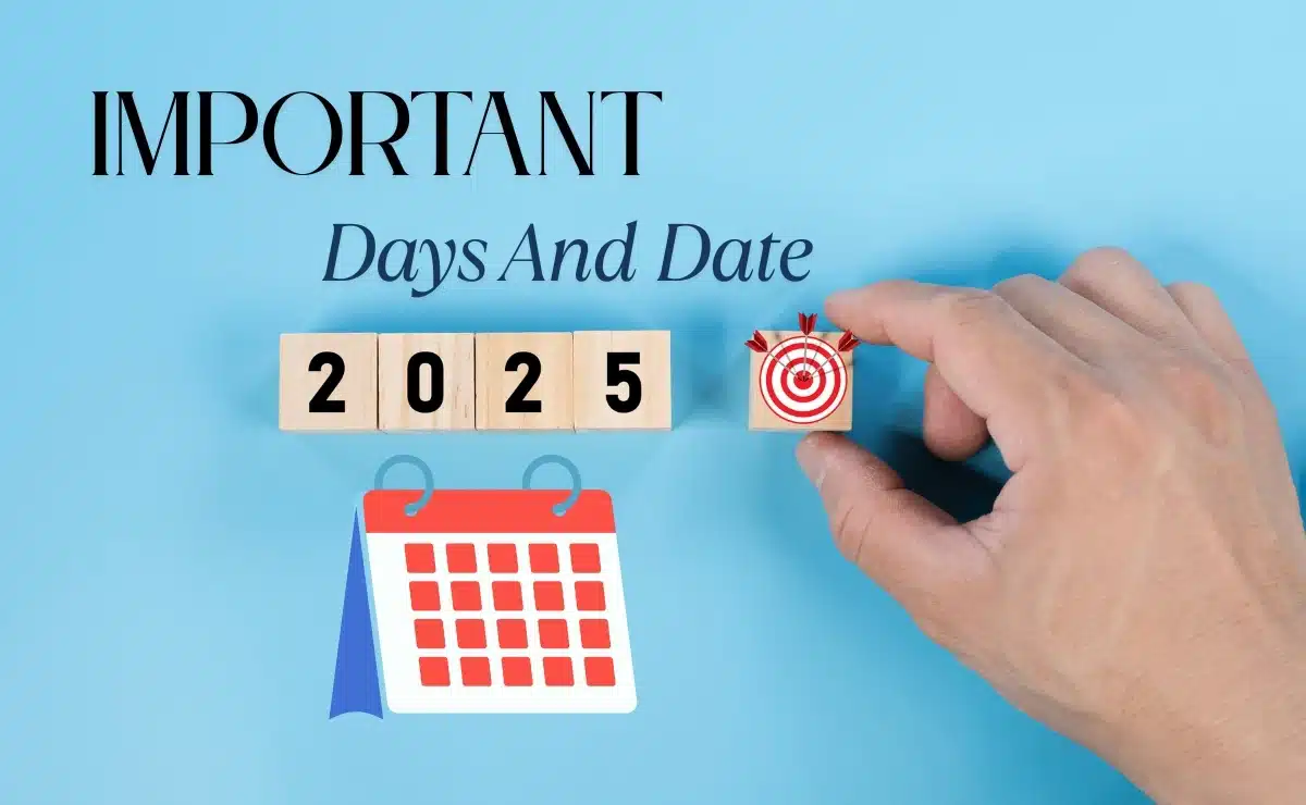 Important Days And Date in 2025